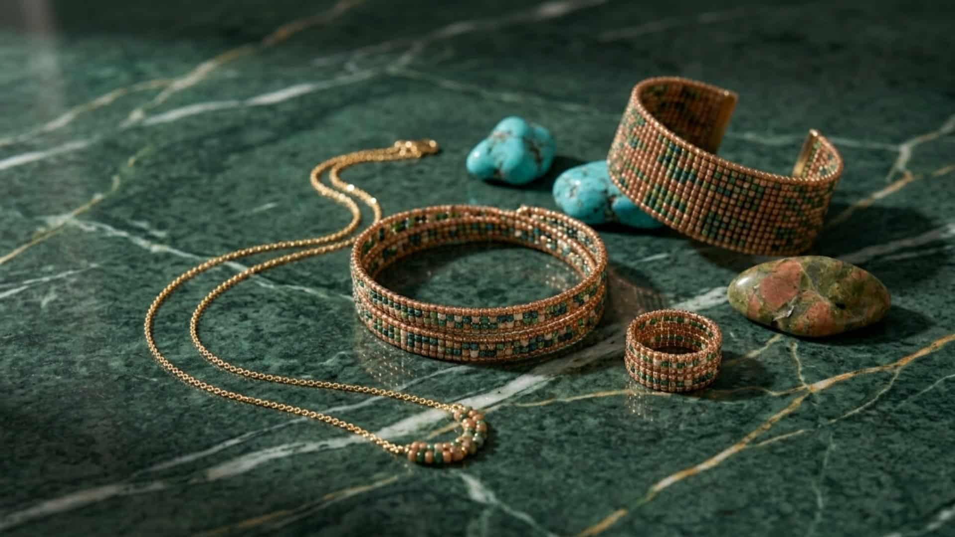 Minimalist şıklık sunan el yapımı takılar.